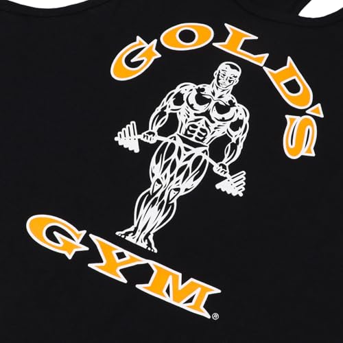 Gold's Gym Cotton Slub Tank Top (Terminator) Black (Medium)