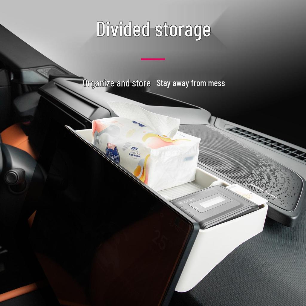 Six Sheep Rear Navigation Storage Box for Lynk & Co 08 (23-26 Models) - Silicone ETC Organizer