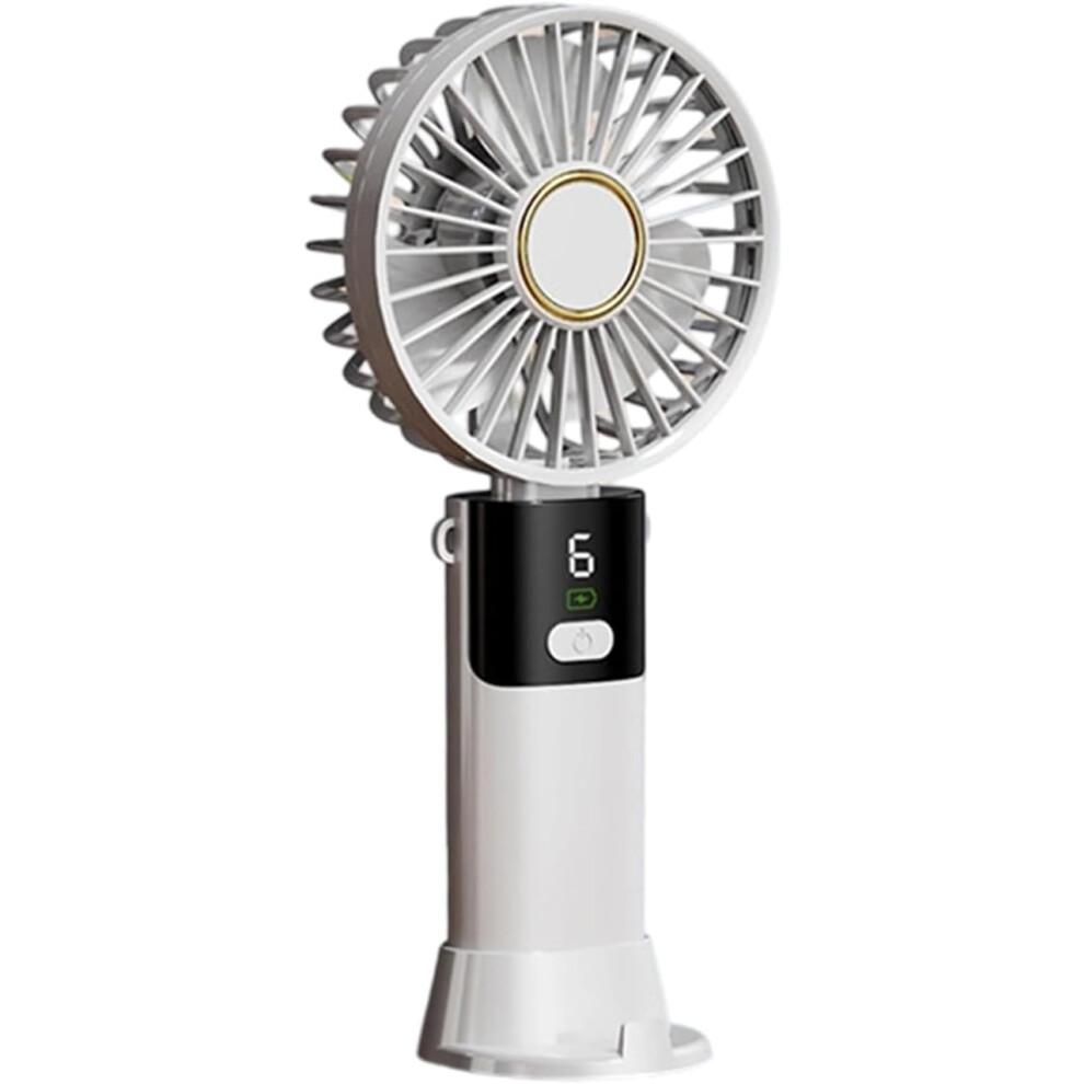 Portable Foldable Handheld Fan with 5 Speeds Rechargeable Cooling for Outdoor Travel