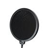 SD GAZER PF1 Pop Guard Pop Blocker Pop Filter Vocal Recording Home Recording Distribution Use Dual Structure for Clear Recording Black
