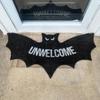 Bat Shaped Rug 80x40cm Indoor Gothic Bat Shaped Floor Mat Halloween Festival Decorative Mat for Bedroom Living Room Kitchen