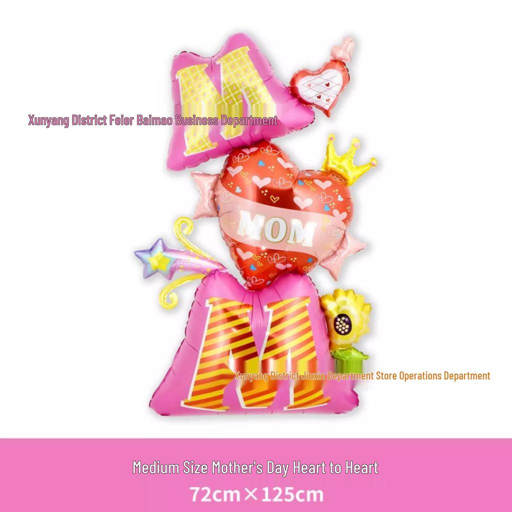 Large Standing Aluminum Foil Balloon - Mother's Day & Father's Day Party Decoration