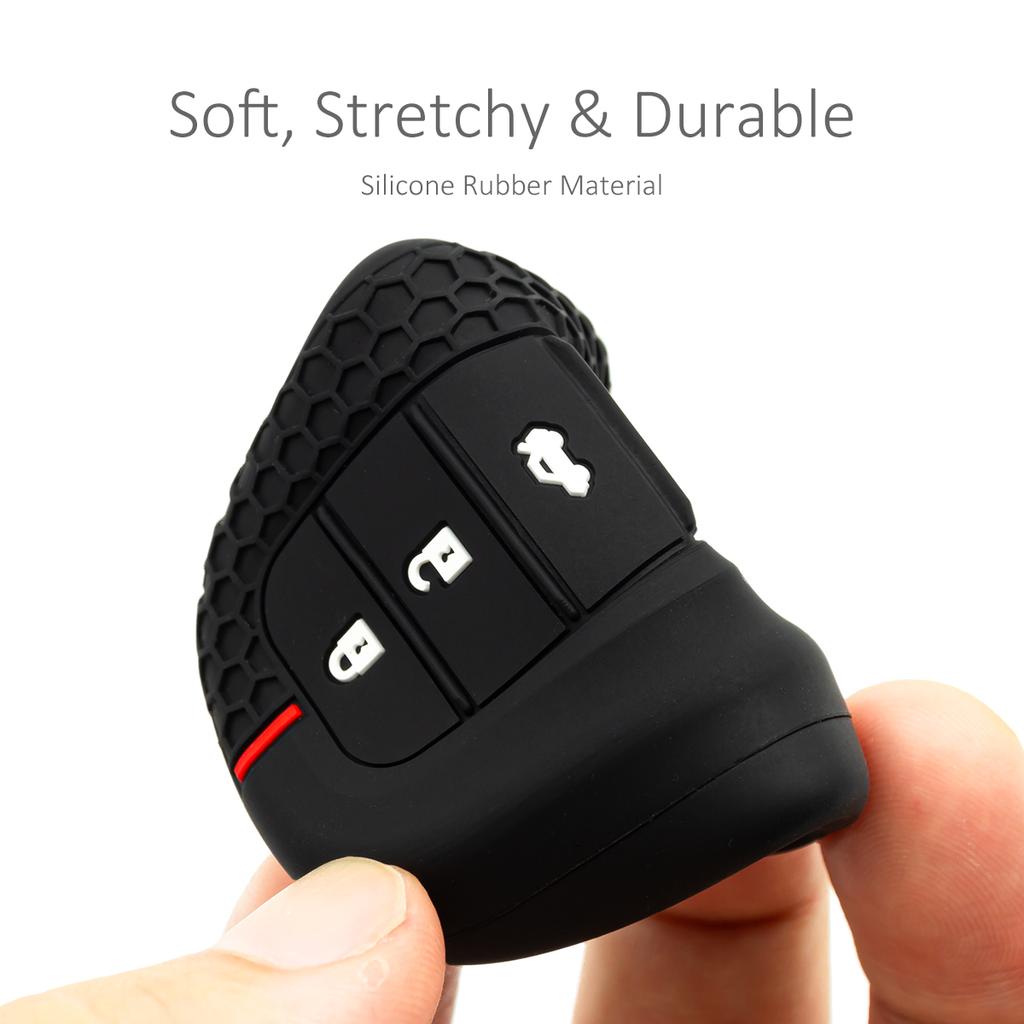 2X Silicone Car Key Fob Cover Case Holder Keychain For Honda Civic 11Th Accord Cr-V 6Th Hr-V Pilot