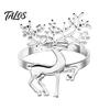 Festive Napkin Decor Christmas Deer Ring, Alloy Elk Holder, Holiday Metal Holders for Table Ring Winter Party Dining Decoration Rings Dinner