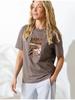 Loose Graphic T-Shirt in Cotton and Elastane