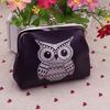 Owl Flower Elephant Card Holder Case Mini Clutch Handbag Coin Purse Bags Wallet