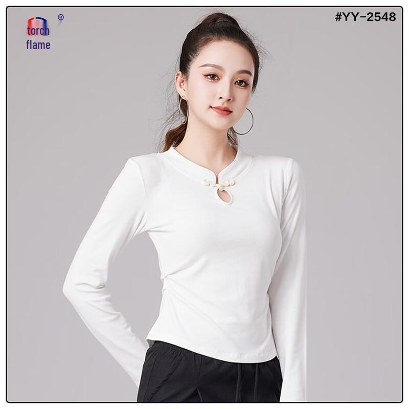 Women s Chinese Style Square Dance Performance Top 3XL