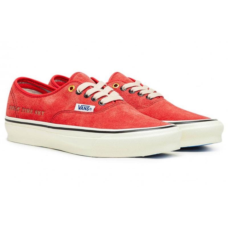 Vans Vault Og Authentic Sp Lx Julian Klincewicz Suede Cherry Red Sneakers VN0A5DYGAR4