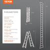 Telescoping Ladder A Frame 20 FT Extension Multi-Function for Homework