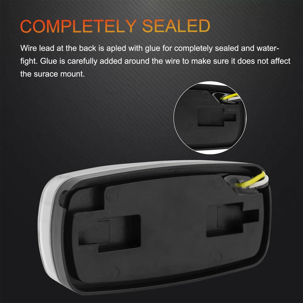 X-STYLE Side Marker, LED, 12 V, 24 V, Constant Light, White + Sequential Flowing