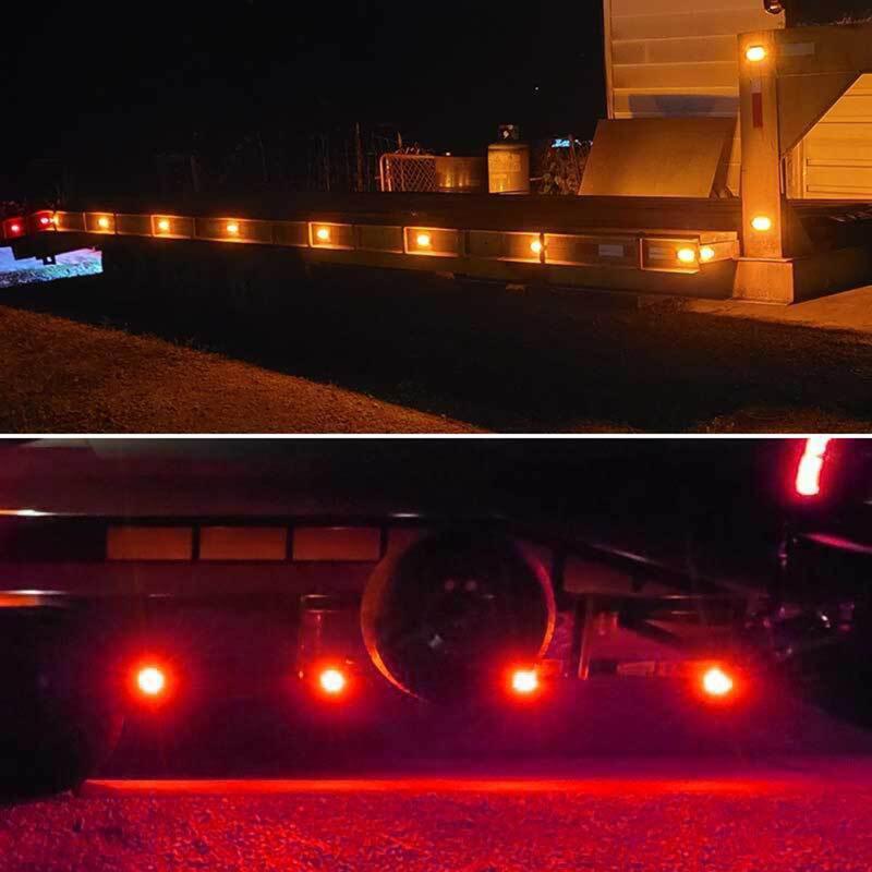 1 Paar 34led Zweifarbig 3 In 1 Führungslicht Anhänger LKW Bremslicht Lauflicht DRL Blinker