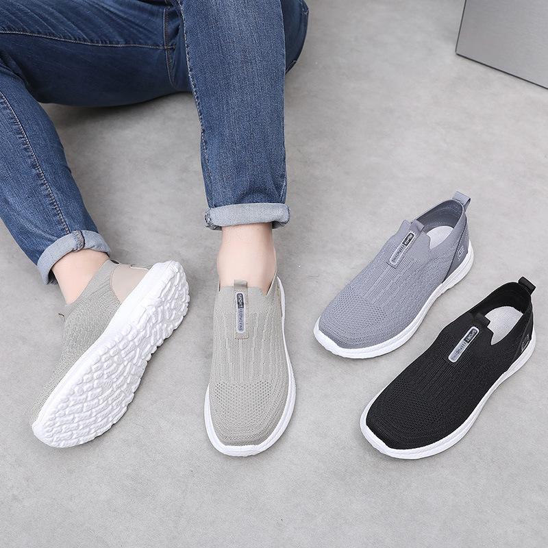 Shoes men's spring and autumn new casual soft-soled wear-resistant single shoes lazy one-pedal fashionable, lightweight and versatile men's shoes