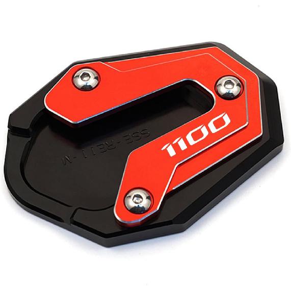 

CNC Motorcycle Kickstand Pad Side Stand Enlarge Plate Compatible with 2025 Rebel 1100 T CMX1100 Rebel 1100 CMX 1100 M T 2020-2023 2024 2025 (Black) червоний