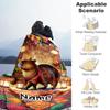 Ethnic Capibara Customize Your Name Blanket Cozy Personalized Blanket Ultra-Soft Versatile for Sofa Home Decor Living Room Nap