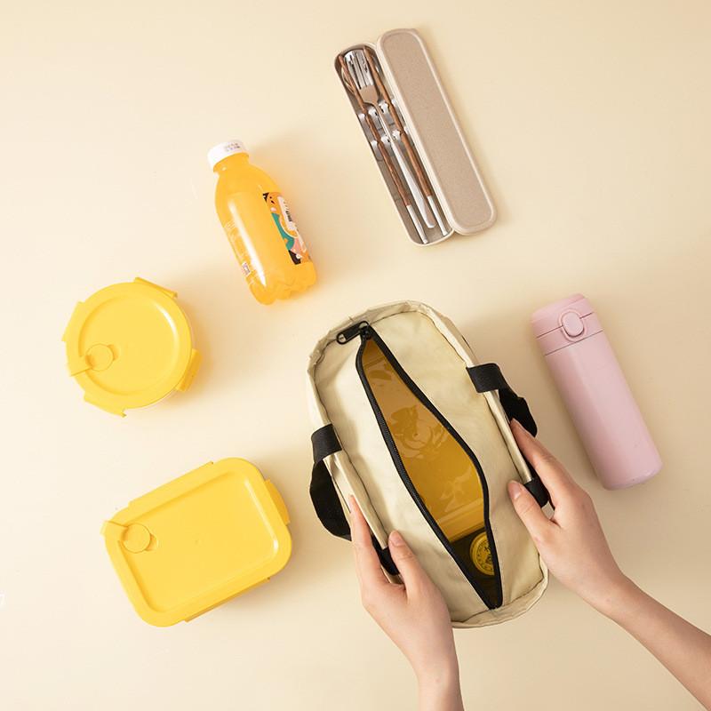 Insulated Lunch Box Bag For Adults And Students With Thick Aluminum Foil And Oxford Fabric