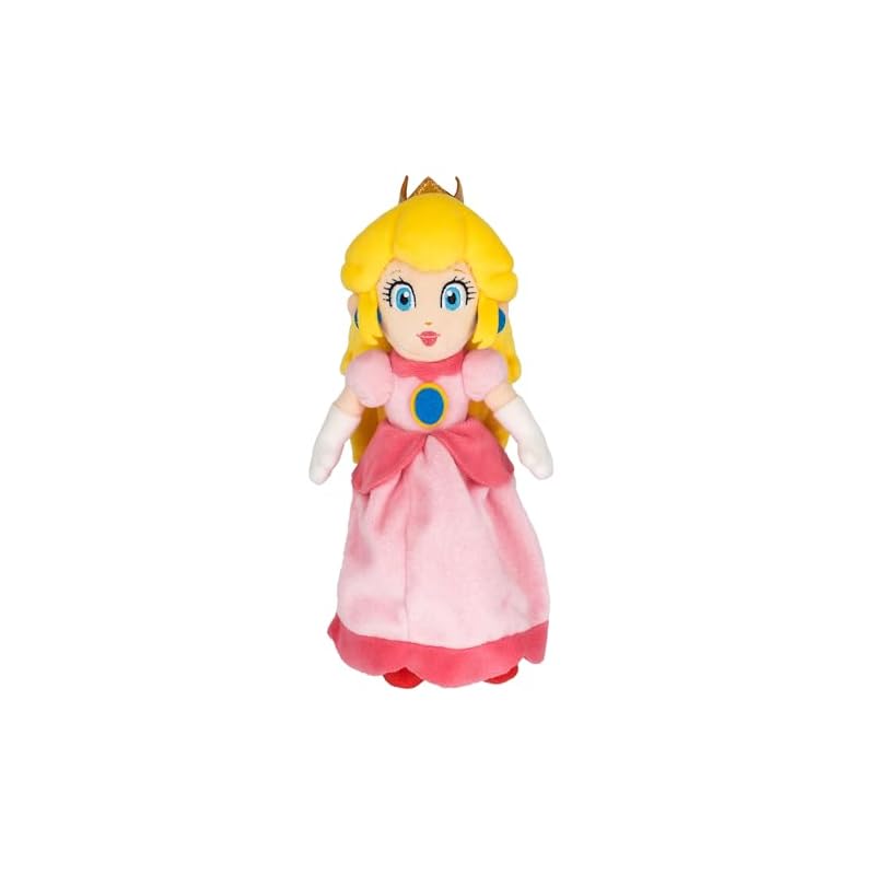 Sanei Boeki Super Mario ALL STAR COLLECTION Peach (S) W9.5 x D9 x H26cm Plush Toy AC05