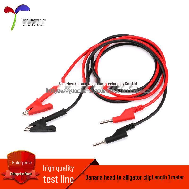 

Premium Test Leads: Banana Plug to Alligator Clip, Double-Ended Silicone Wire for High Voltage Testing