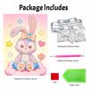 Disney 5D DIY Pearl Painting Kit, Adorable Bunny Star Cloud Home Bedroom Wall Decor Crafts Handmade Gift for Her