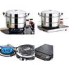 304 Stainless Steel Double Layer Steamer Pot for Induction and Gas Cookers