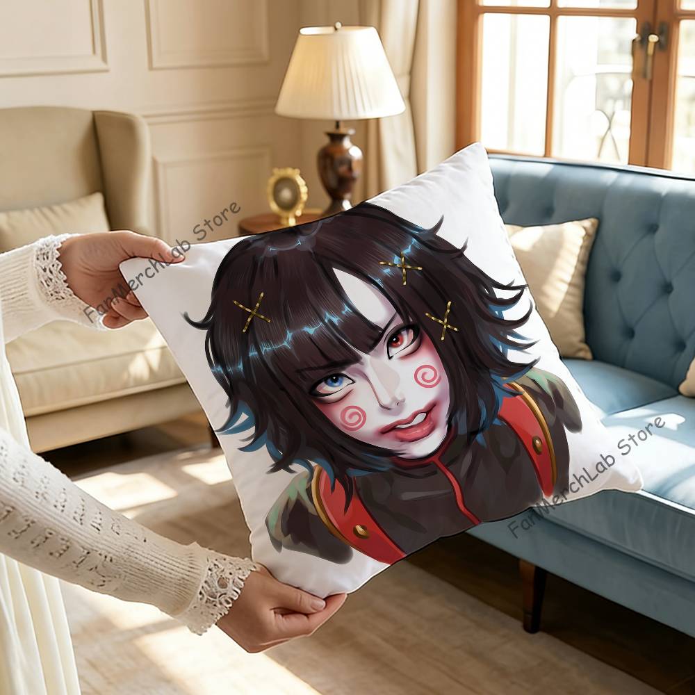 MMalice MMizerS Rock Band Anime Pillow Case Antidustmite Pillowcase Invisible zipper silky short plush Sofa cushion cover