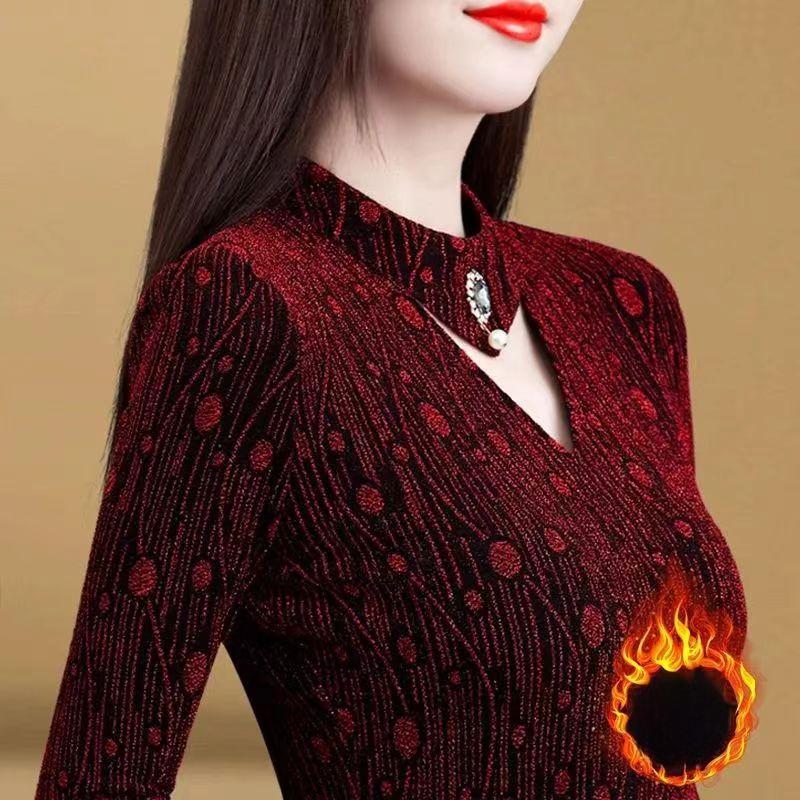 

Новая зимняя базовая рубашка для женщин для женщин с полуворотником-водолазкой базовая рубашка темперамент для женщин для женщин 4XL