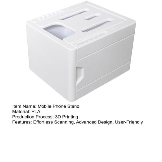 TCG Card Scanner Phone Holder 3D Printed PLA Stand for ManaBox App Smooth Scanning Clog-Free Trading Cards Collection Organizer