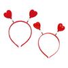 Valentine's Day Heart Head Bopper Headwear Flocking Headband Heart Party Costume
