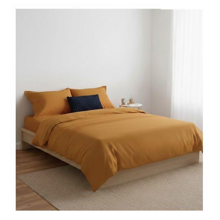 Housse de couette - EDEN - Collection Contemporain - 220 x 240 cm - Coton - Cumin