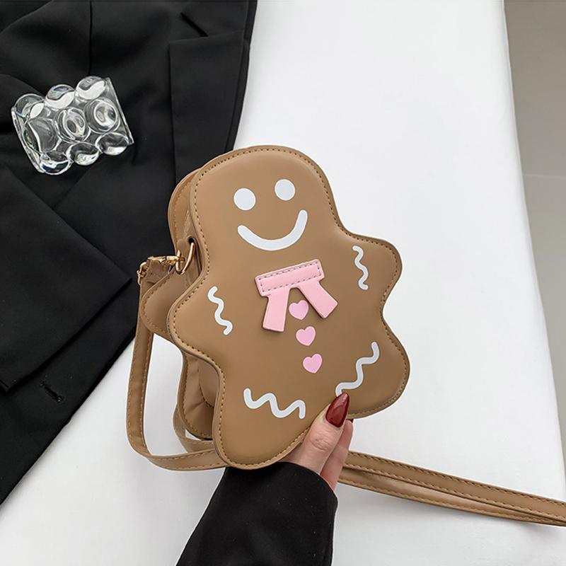 New Kawaii Bag Women Cartoon Shoulder Bag For Women Crossbody Bag Small PU Leather Phone Purse Bag CLE