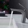 Grey Basin Faucet Bathroom Single Lever Hot and Cold Sink Lead Free Mixer Tap Faucet Solid Brass Basin Lavtory Faucet