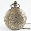 New Punk Steam Gear Hollow Quartz Watch Pocket Necklace Gift Chain Pocket Watch
