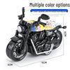 Children's TikTok Influencer Pull-Back Toy: Boys' Motorcycle & Car Alloy Model