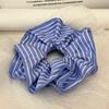 Ruffle High Elastic Hair Bands Girls French Vintage Elegant Hairbands Ribbon Hair Ties Women Girls Cute Hair Styling Accessories
