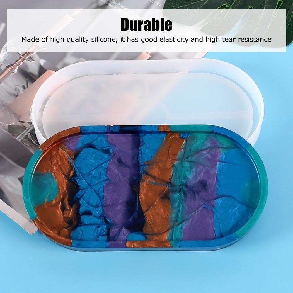 Silicone Silicone Tray Mold Raised Rim Epoxy Resin Mold High Quality Cake Mold  DIY Crafts