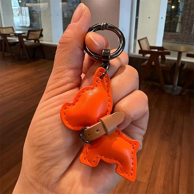 French Bulldog Puppy Handmade Car Keychain Cute Creative Bulldog Pendant Couple Gift Premium Bag Accessory