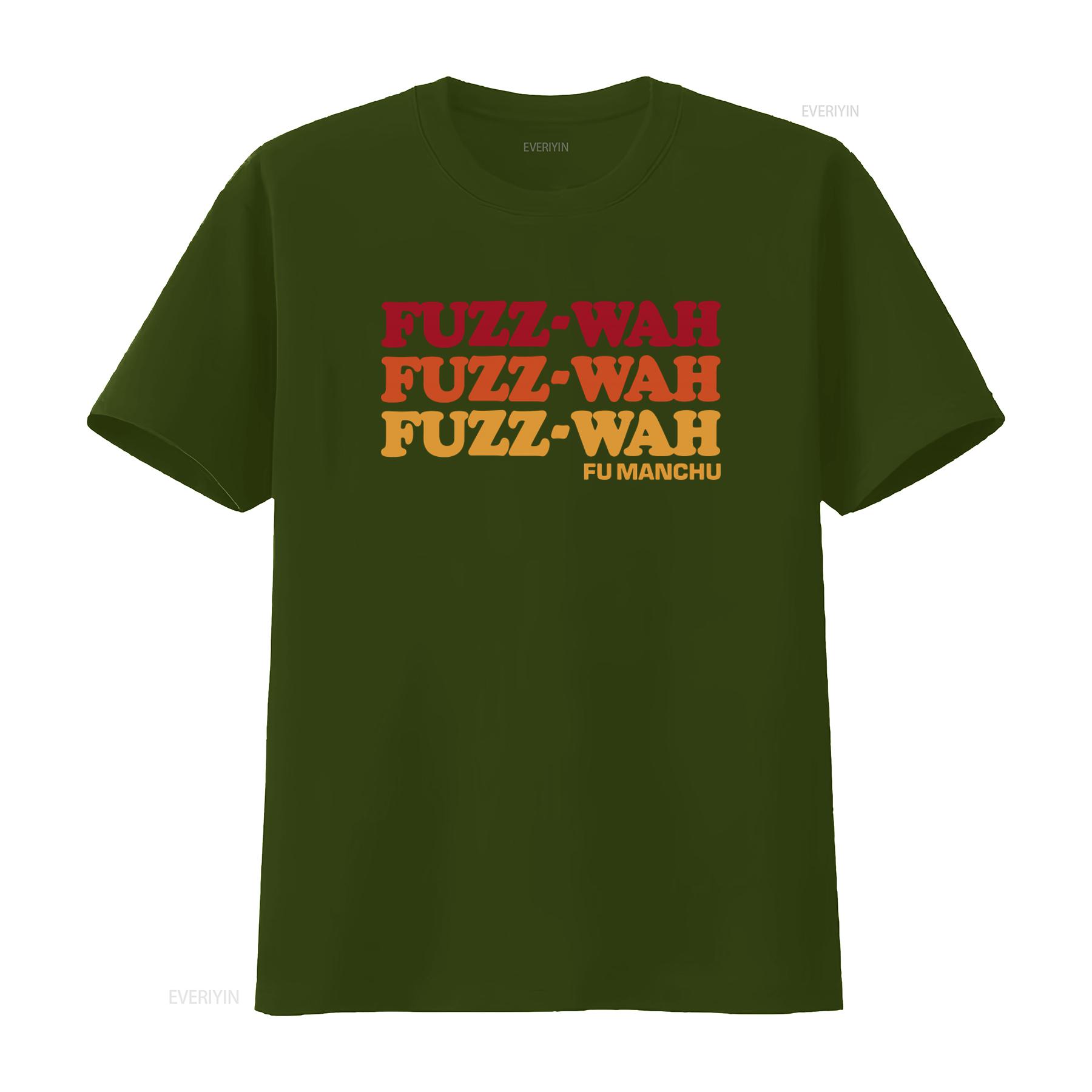 

Fu Manchu T Shirt Fuzz Wah Print Retro Style California Vibes Action Is Go Road King Design vintage Washed designer clothes XL