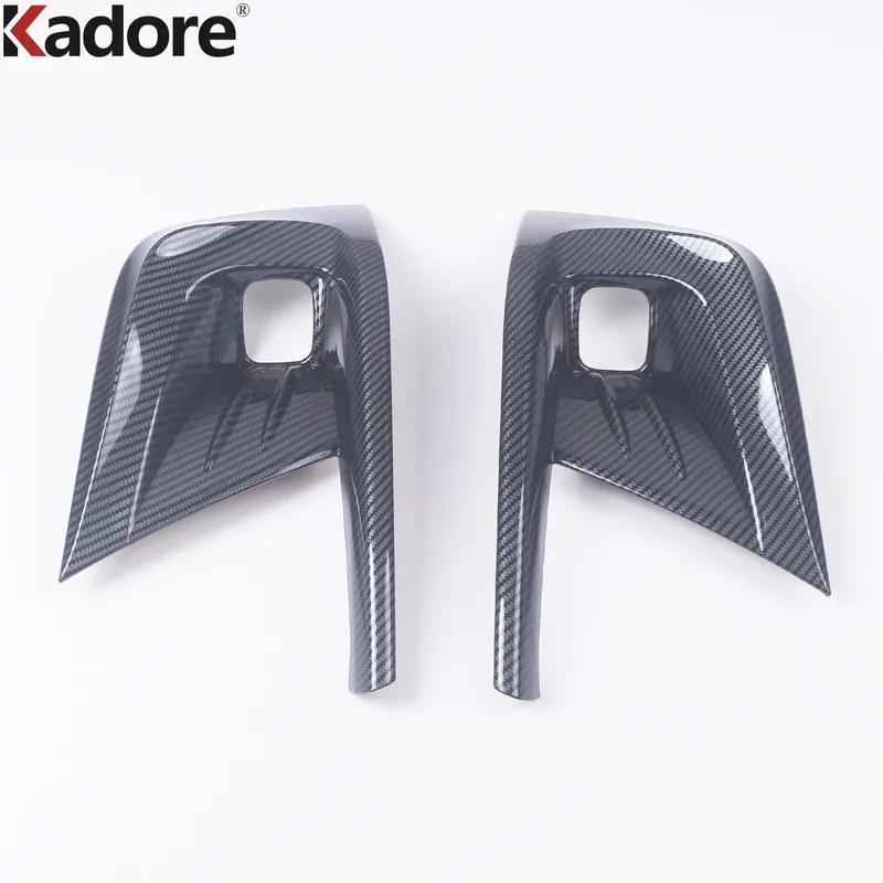 For Honda Civic 11th Sedan   2024 Carbon Fiber Car Front Fog Light Lamp Cover Trim Head Foglight Bezel Trims Accessories