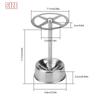 Stainless Steel Toothbrush Holder, Makeup Brush Organizer with 6 Slots, Wall Mounted Bathroom Storage for Electric Toothbrush