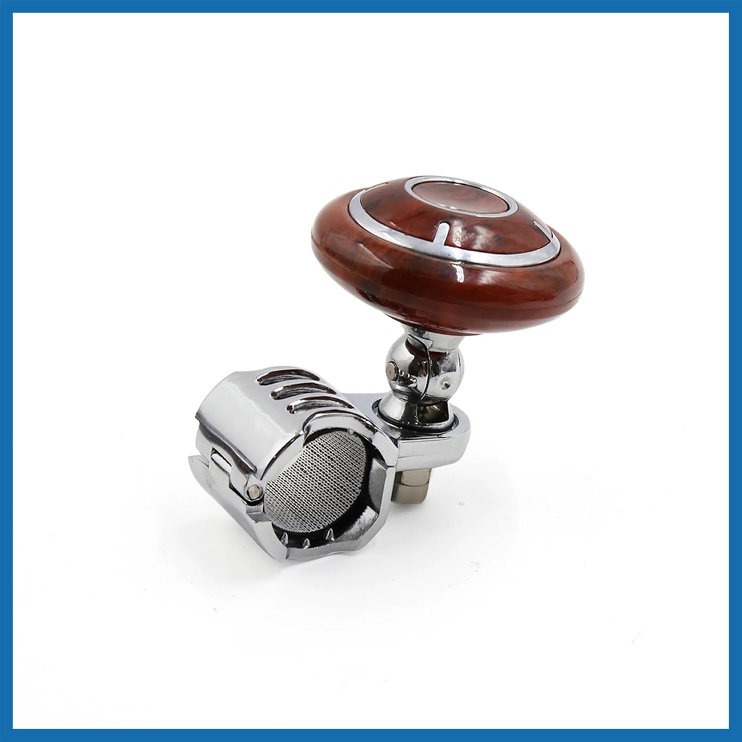 

Brown Folding Steering Wheel Knob Power Handle Grip Ball for Auto Car Item Replacement