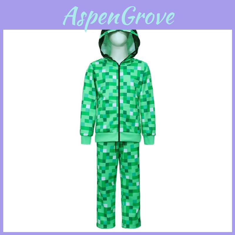 Creeper Kids Hoodie And Pants Set With Polyester Fabric For Cosplay And Casual Wear
