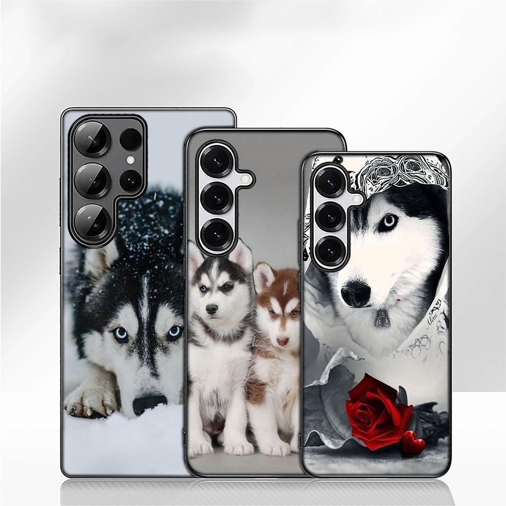 Phone Cover for Samsung Galaxy A07 A13 A12 A14 A23 A42 A50 A51 A52 A53 A70 A71 A72 A21S A04 Note 20 9 8 10 Case Husky Dog Casing