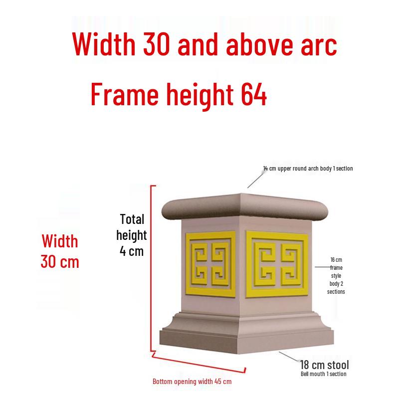 European Villa Courtyard Roman Column Base for Exterior Wall Decoration