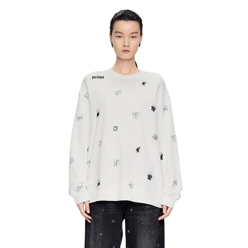 JNBY 24 Autumn Loose Crew Neck Sweatshirt