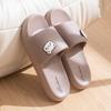 Beach Slides Slippers Sandals Cute Bear Summer Home Non-Slip Thick Sole Cartoon Younger Slippers for Man