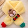 Kids' Christmas Cartoon Scarf: Warm Faux Rabbit Fur Neck Warmer – Cute Winter Gift for Baby & Toddler