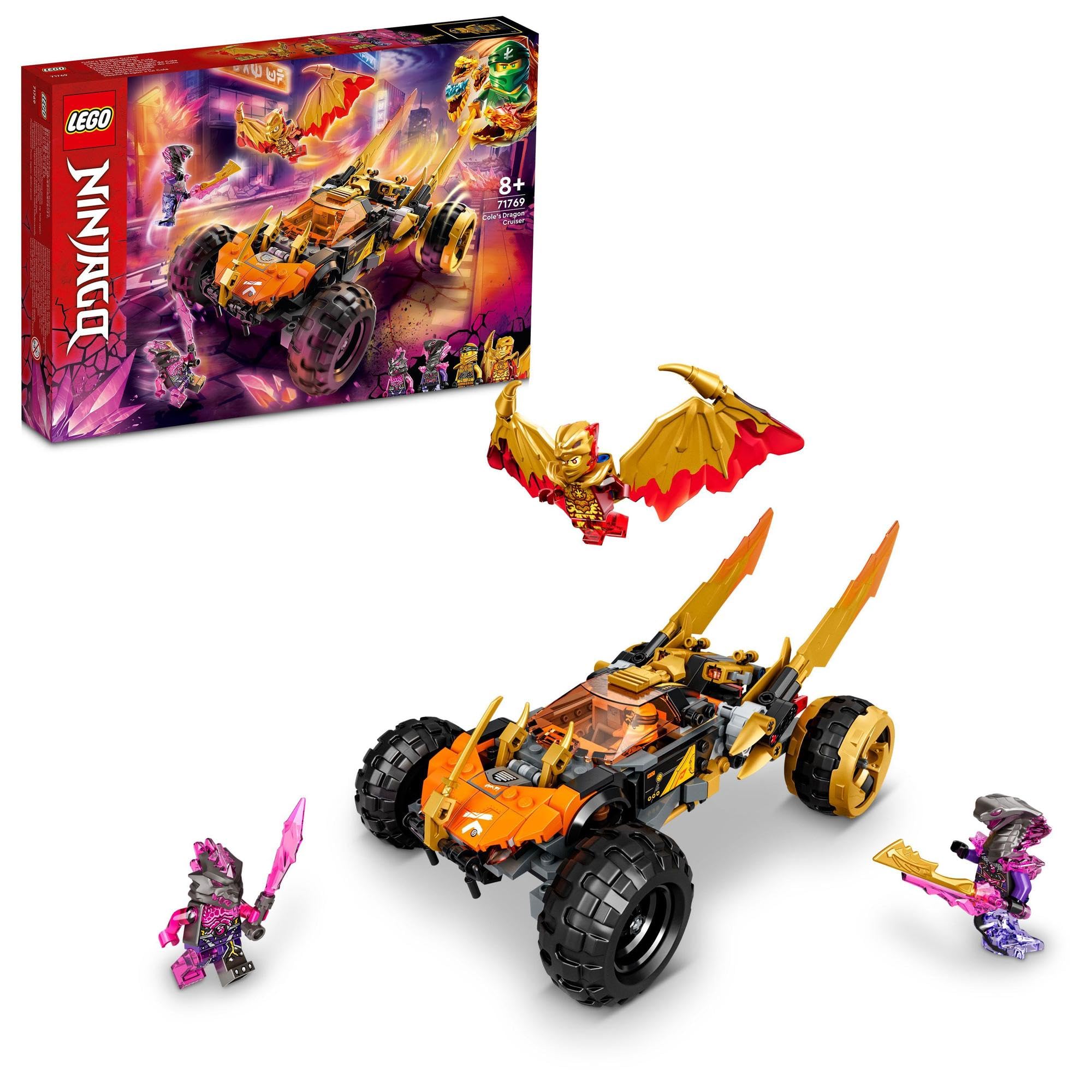 

LEGO Ninjago Дракон-круизер Коула 71769, Игрушка, Строительные блоки, Подарок, Транспортное средство, Ниндзя, Мальчики, Возраст 8 лет и старше