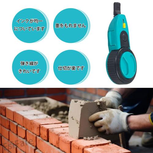 EsiFare ხელის ცარცის ხაზი, ხელით დახვევა, მელნის ქილა, 30 მ სიგრძე, მელნის გარეშე, გამძლე, ხის დამუშავება, მარკირების ინსტრუმენტი, ხის დამუშავების საზომი ინსტრუმენტი