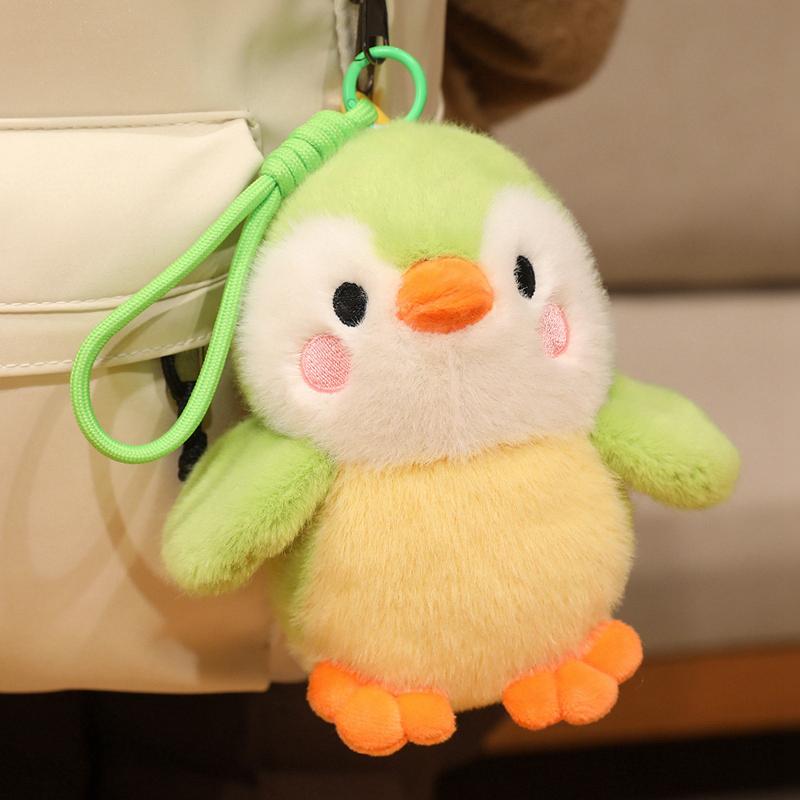 Wholesale 16cm Cartoon Kawaii Pet Bird Plush Toy Lifelike Little Pendants Fluffy Pretty Doll Car Bags Decor Keychain Kid Gift
