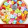 Children's DIY Colorful Button Painting Kit - Creative Love Bear Design for Kindergartens