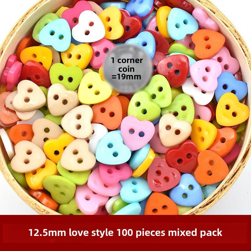 Children's DIY Colorful Button Painting Kit - Creative Love Bear Design for Kindergartens